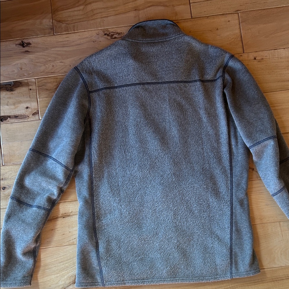 Men's Gray Alpaca fleece Jacket - Picture 5 of 12